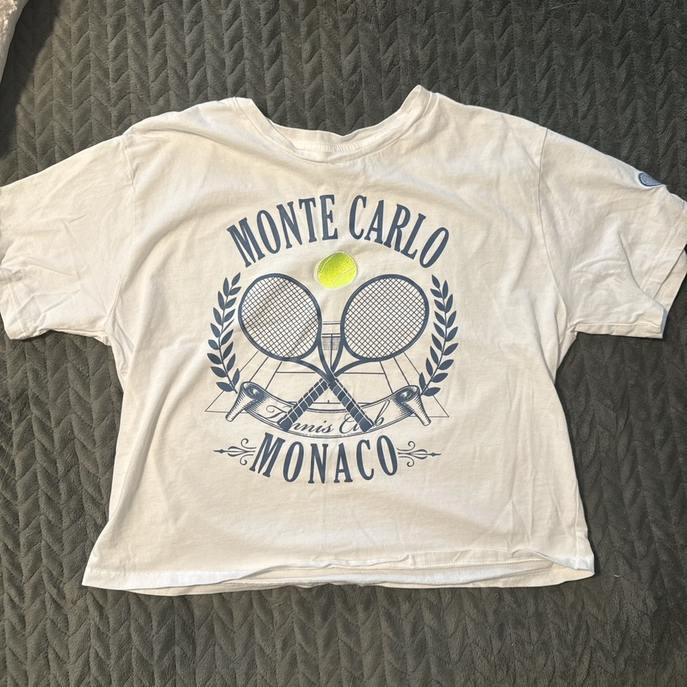 Monte Carlo Tennis Club Tee - Cream